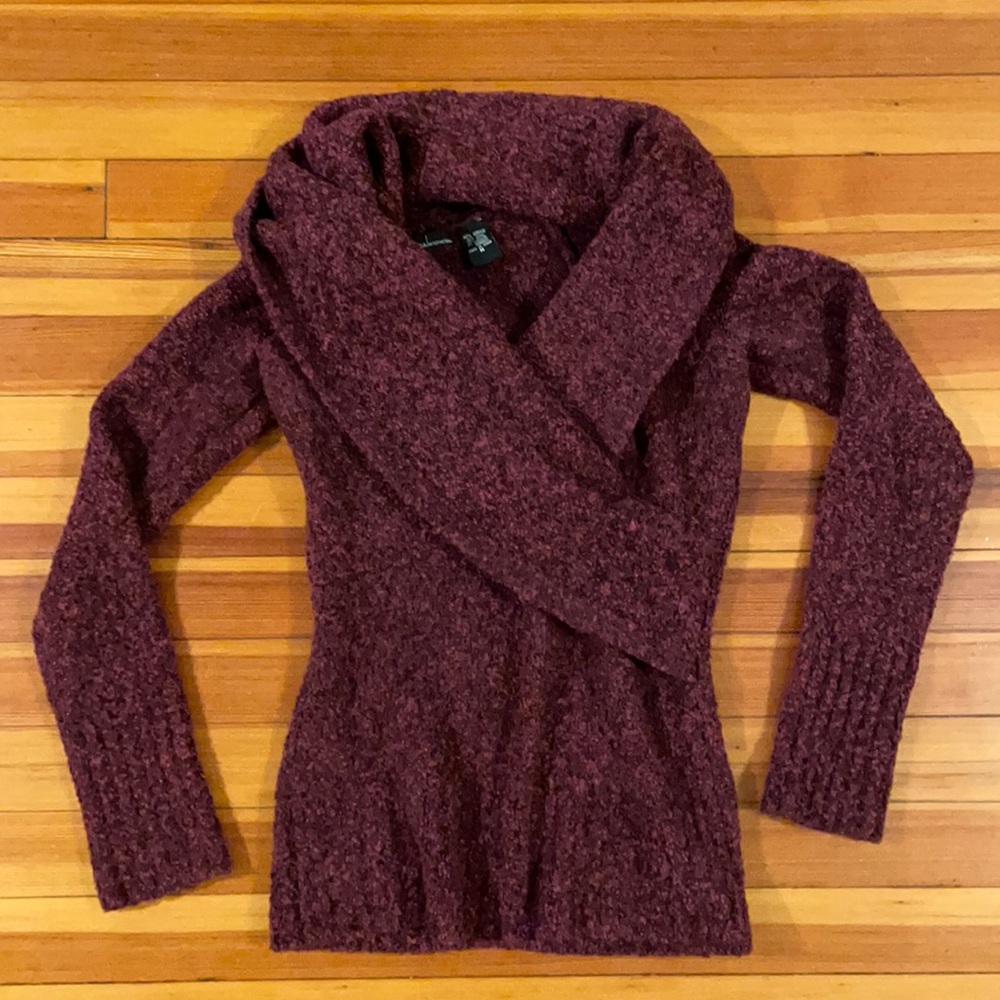 Moda International slubby fitted sweater